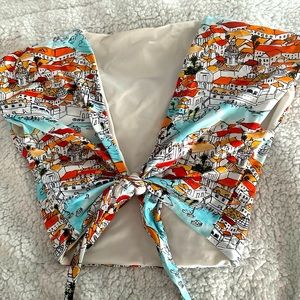 Anthropologie Estivo Knotted Scene Bikini top